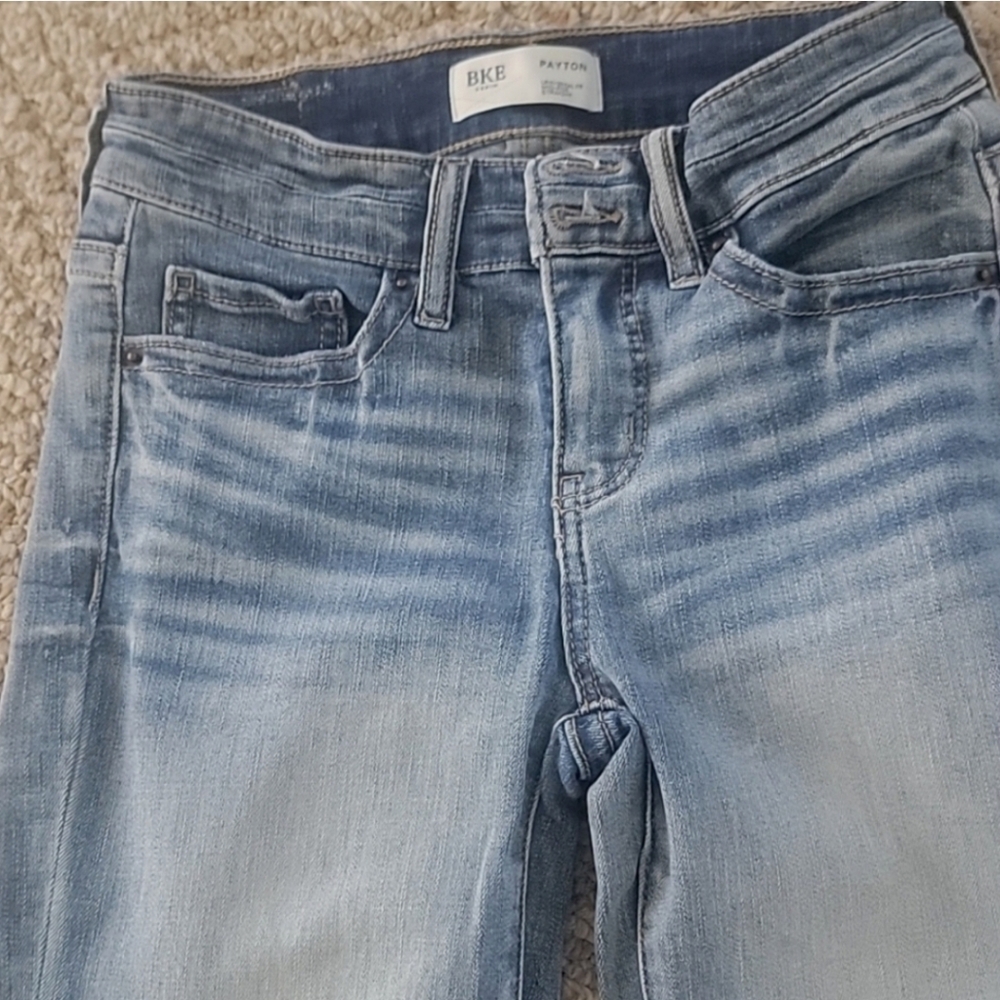 Womens BKE mid-rise straight leg jeans size 25 x 32 - Picture 3 of 3